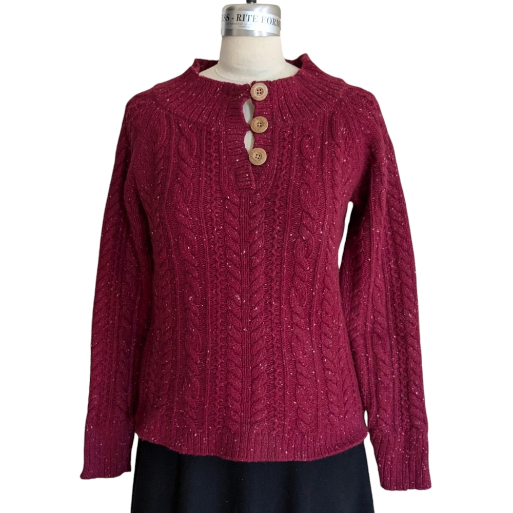 Eddie Bauer Wool & Angora Blend Sweater Size Large